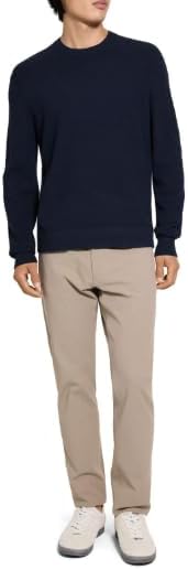 Theory Men's Riland Crewneck Sweater in Light Bilen