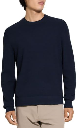 Theory Men's Riland Crewneck Sweater in Light Bilen