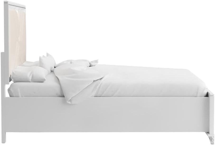 Furniture of America FOA Anaiya 5-Piece Contemporary Wood Queen Bedroom Set in White