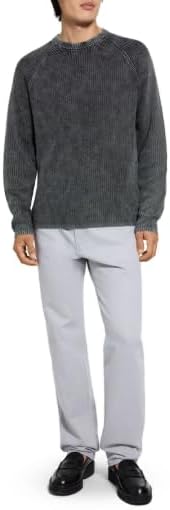 Theory Men's Washed Crew Neck Sweater