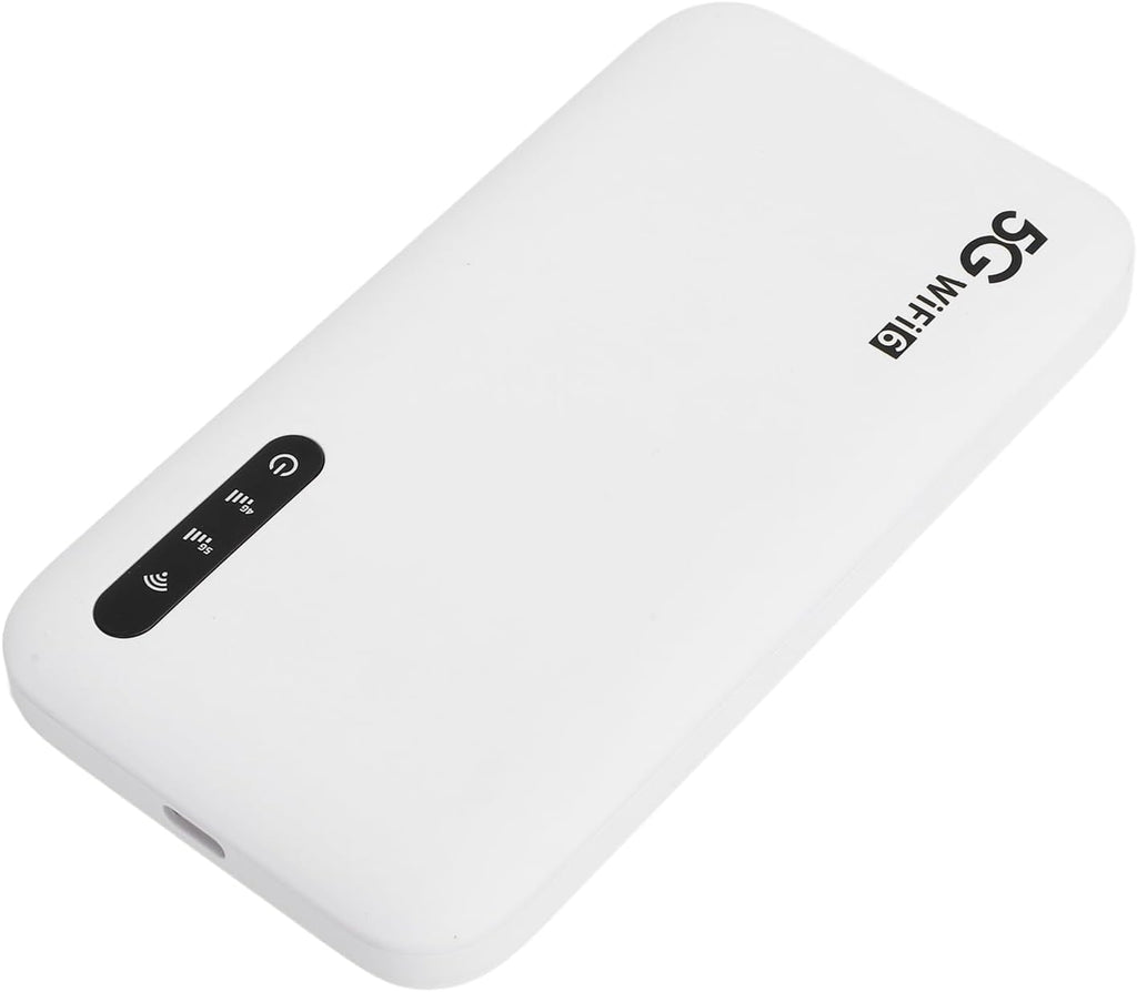 5G Wi Fi 6 Mobile Hotspot Router, 2.4/5.8GHz Band Portable Wi Fi Device, 5G Modem with SIM Cards Slot, Up to 16 Devices, IP67 Water, for Phone Tablet