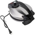 AUNMAS 10Inch Electric Tortilla Maker, Non Stick Chapati Machine with Knob Temperature Control, Stainless Steel Cover for Cooking, 1100W