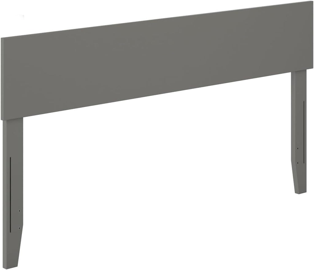 AFI, Orlando King Adjustable Modern Solid Wood Panel Headboard, Grey