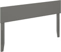 AFI, Orlando King Adjustable Modern Solid Wood Panel Headboard, Grey
