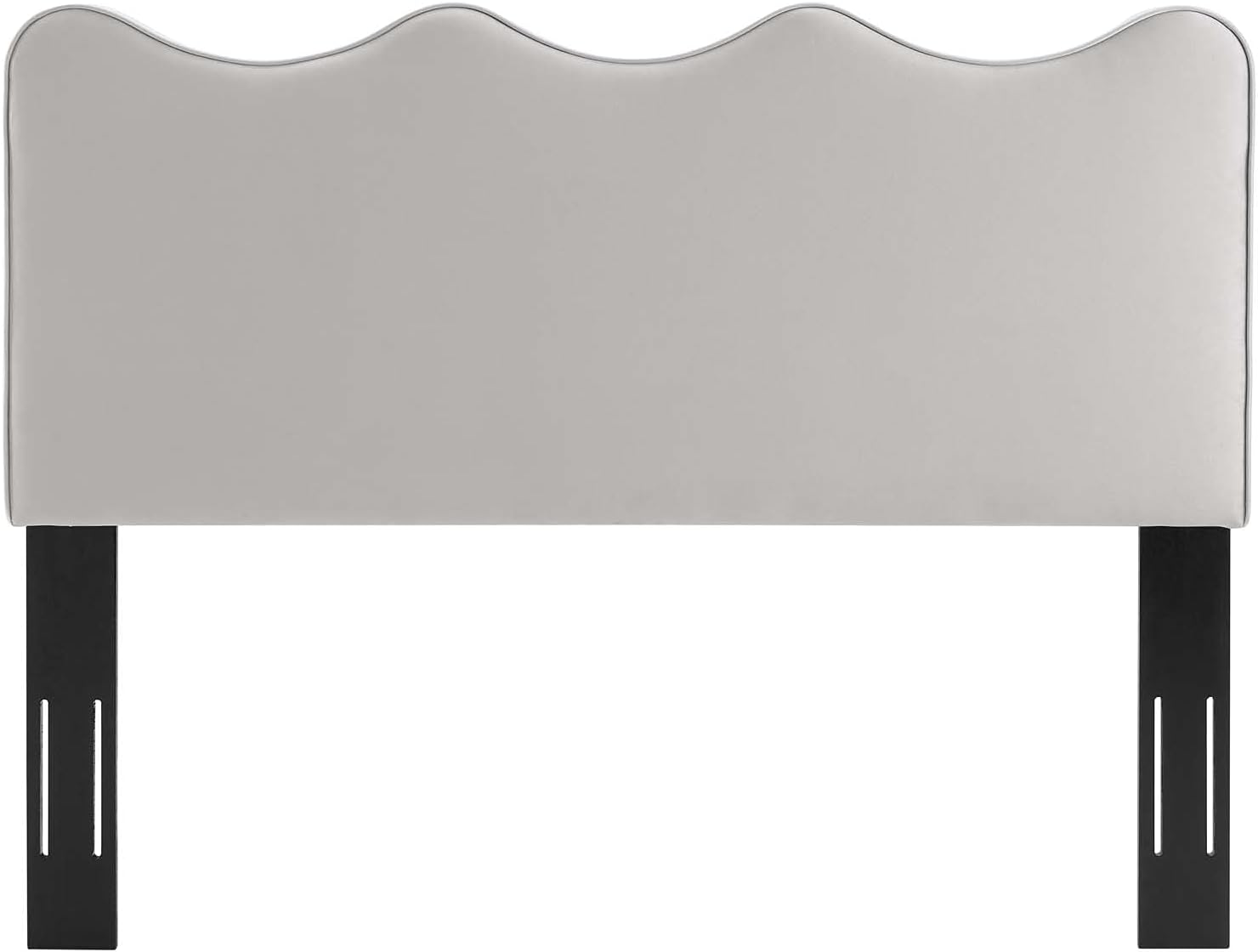 Modway Athena Performance Velvet Full/Queen Headboard in Light Gray