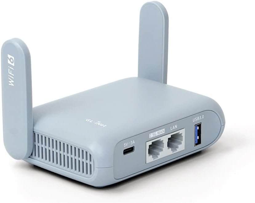 GL.iNet GL-AX1800(Flint) WiFi 6 Dual Band Gigabit Wireless Internet Router & GL-MT3000 (Beryl AX) Portable Travel Router
