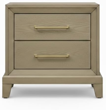 First of a Kind Dove Contemporary 5 Piece King Bedroom Set with Upholstered Headboard Clean Modern Design Coordinated Furniture Collection
