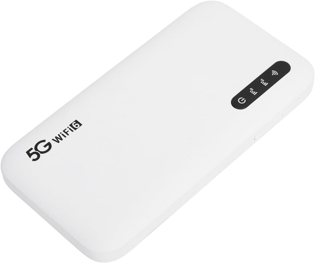 5G Wi Fi 6 Mobile Hotspot Router, 2.4/5.8GHz Band Portable Wi Fi Device, 5G Modem with SIM Cards Slot, Up to 16 Devices, IP67 Water, for Phone Tablet