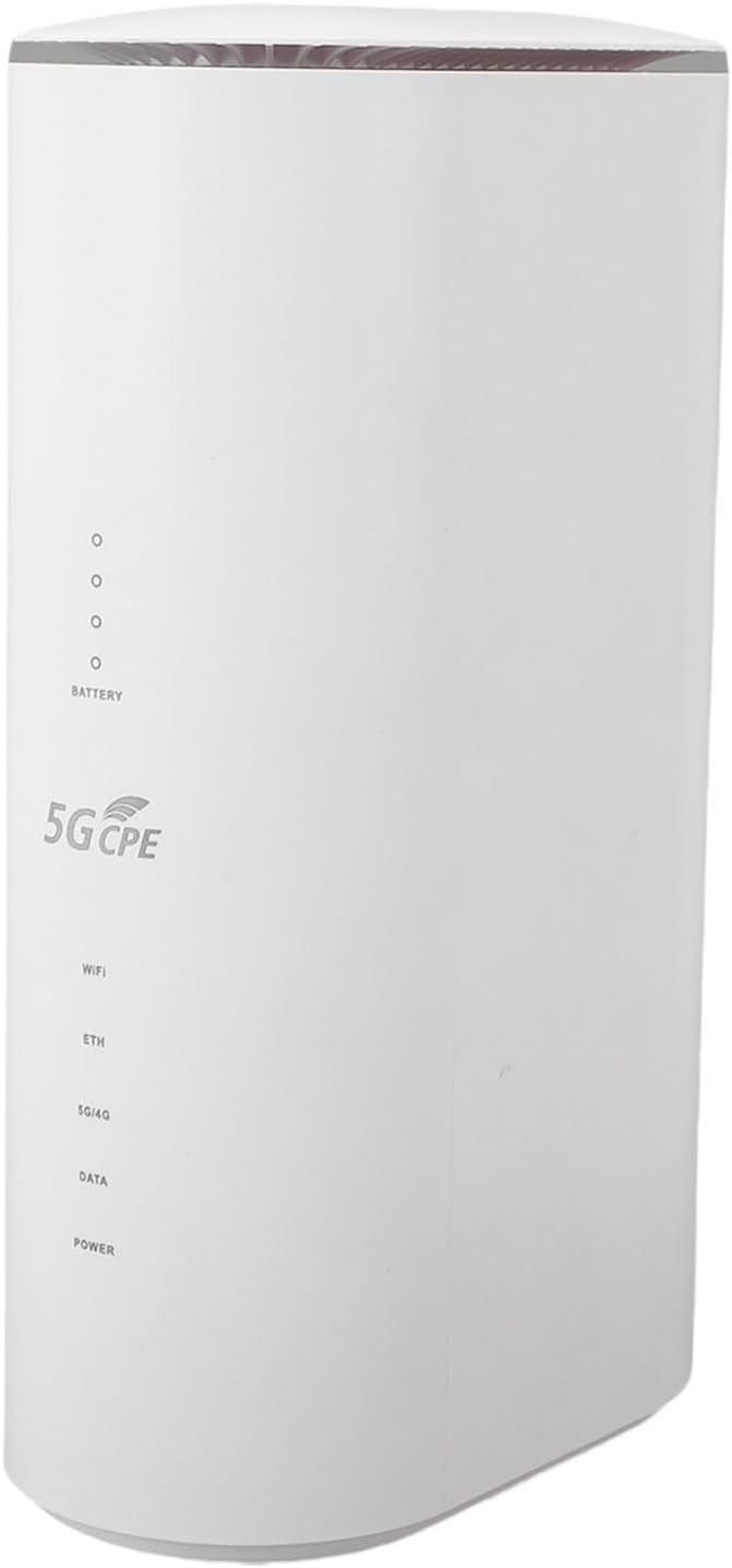 5G CPE Router, Dual Band WiFi 6 Mobile Router with SIM Card Slot and 8 High Gain Antennas for Home Office RV Travel (US Plug)