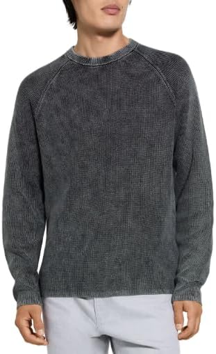 Theory Men's Washed Crew Neck Sweater