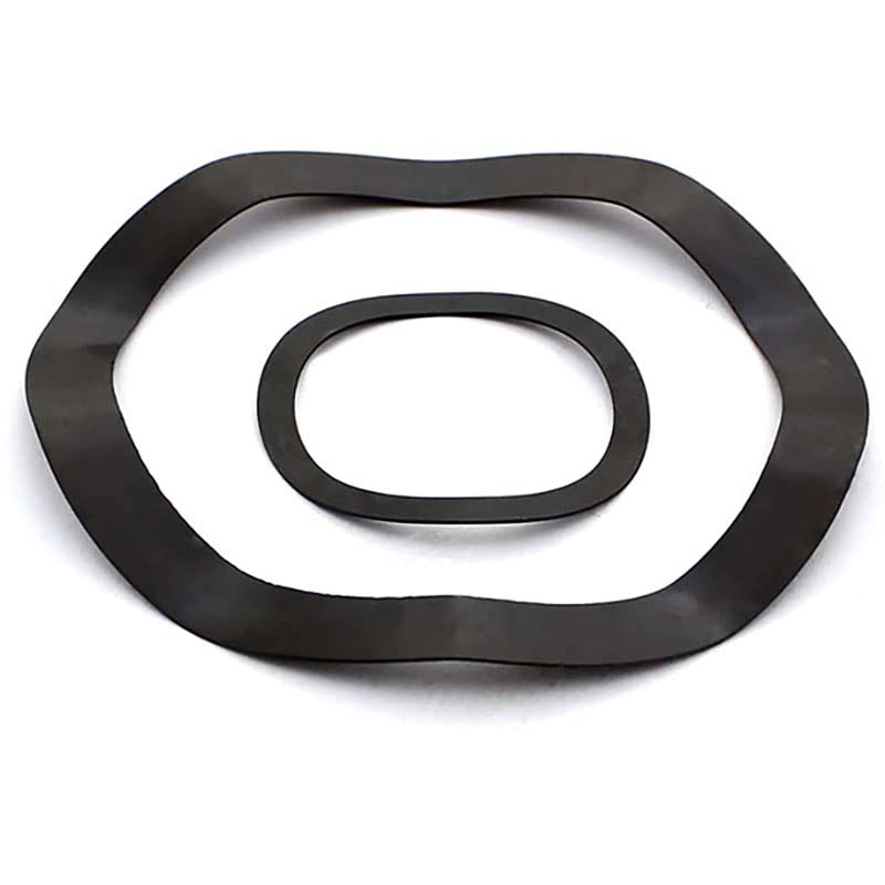 Washers, 50pcs Wave Washers Black Spring Washer Set - M3 M4 M5 M6 M8 M10 M12 M14 M16 M19 M21-M24 for Various Applications(M16x86x0.5mm)