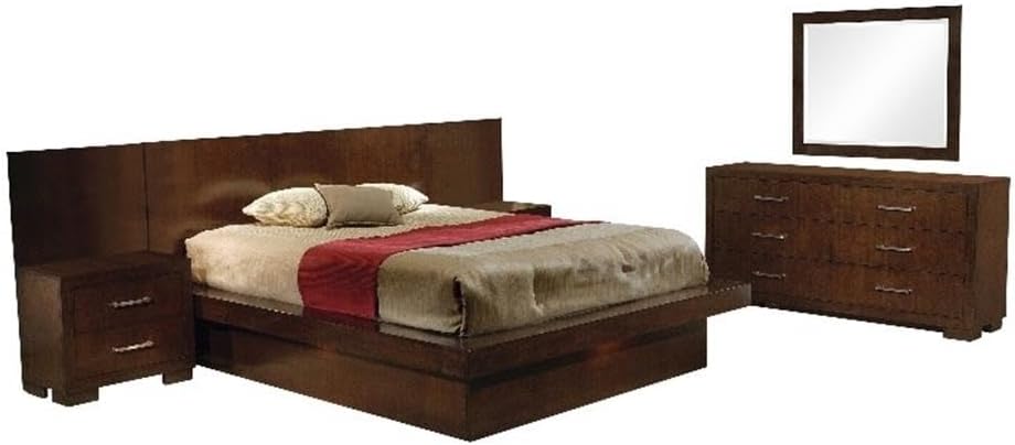 Coaster Jessica California King Bed 5-Piece Set, Cappuccino