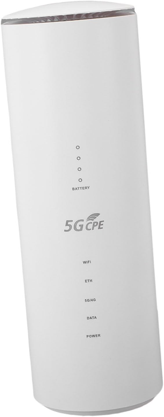 5G CPE Router, Dual Band WiFi 6 Mobile Router with SIM Card Slot and 8 High Gain Antennas for Home Office RV Travel (US Plug)
