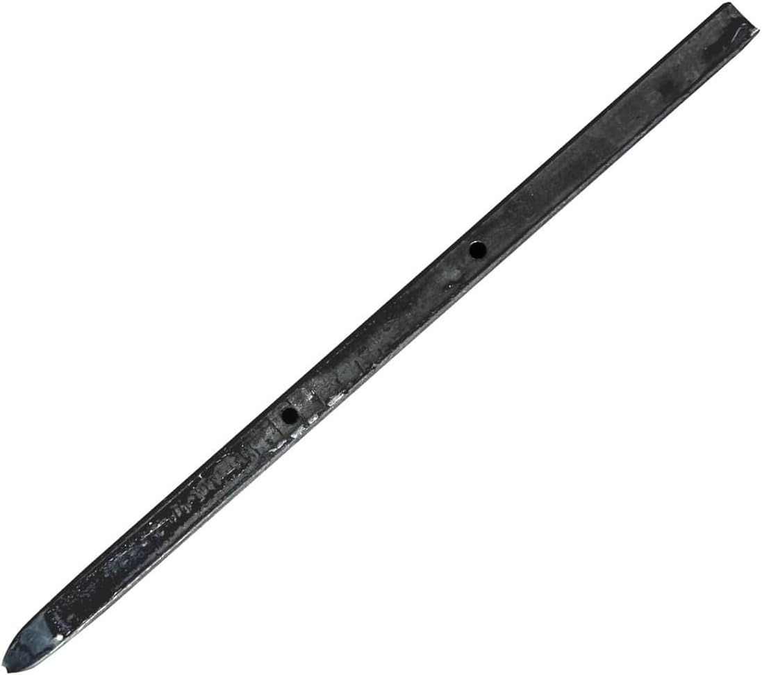 Sandbaggy 12' Square Steel Concrete Form Stakes with Nail Holes - 5/8' Wide - Rust Resistant Coating - Removable, Reusable - Construction Grade Stakes (12 inch, 100)
