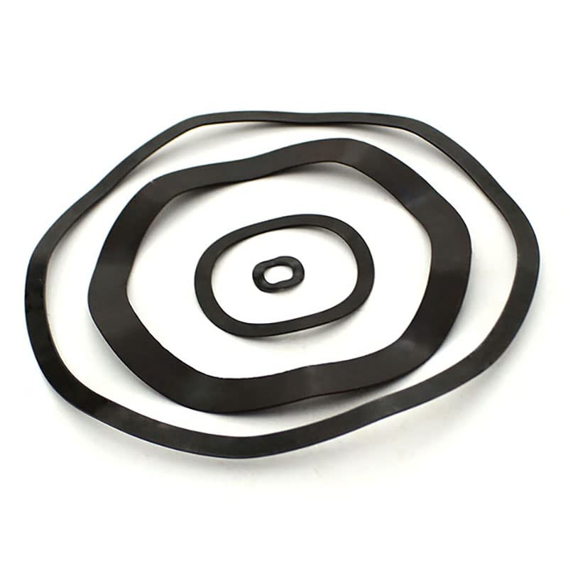 Washers, 50pcs Wave Washers Black Spring Washer Set - M3 M4 M5 M6 M8 M10 M12 M14 M16 M19 M21-M24 for Various Applications(M16x86x0.5mm)