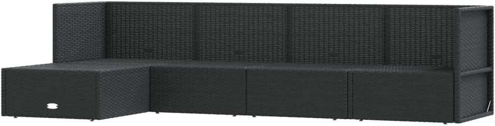 5 Piece Patio Lounge Set with Cushions Black Poly Rattanqueen Bed Frame with headboard Queen Size Bed Frame King Size Bed Frame King Platform Bed Frame Metal Bed Frame Queen Size