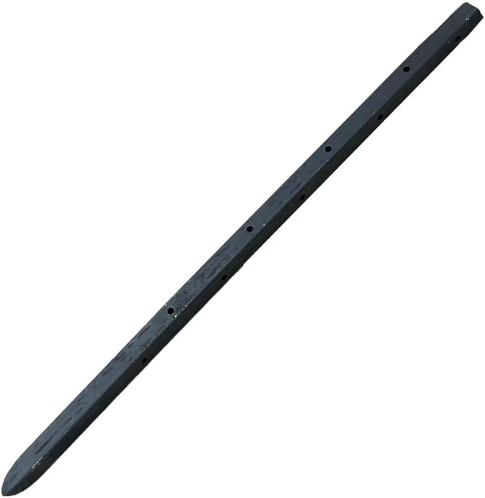 Sandbaggy 18' Square Steel Concrete Form Stakes with Nail Holes - 5/8' Wide - Rust Resistant - Removable/Reusable - Construction Grade Rebar Pins (Square Nail Stakes, 50, Count)
