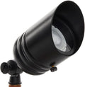 VOLT 20-Pack 12V Fat Boy Brass Outdoor Spotlights (Black) for Low Voltage Landscape Lighting of Yard, Lawn, Garden, Patio, Trees & House