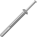 meite Hammer Drive Anchors 1/4' x 2' for Handrails & Wall-Mounted Fixtures, Strong Holding Masonry Anchors, Zinc-Plated Steel, Ideal for Concrete & Brick (5 Boxes)