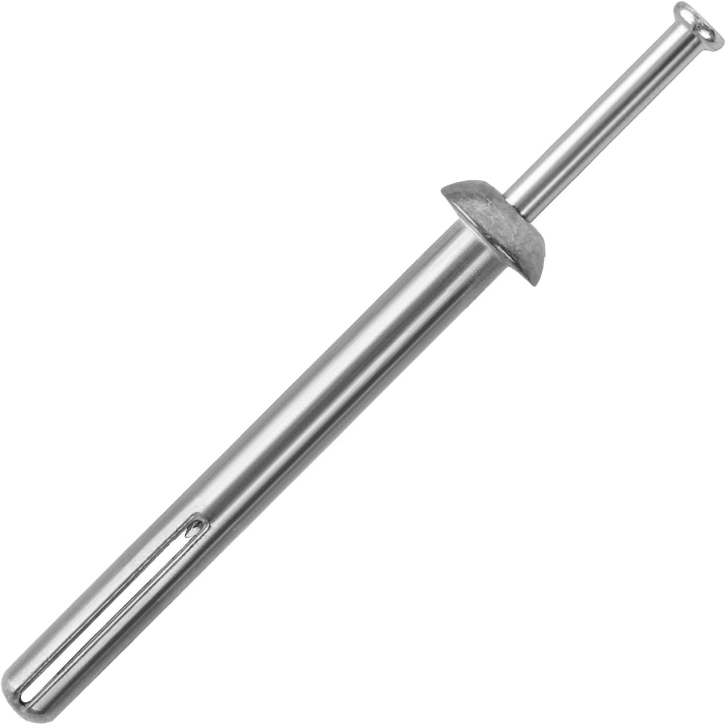 meite Hammer Drive Anchors 1/4' x 2' for Handrails & Wall-Mounted Fixtures, Strong Holding Masonry Anchors, Zinc-Plated Steel, Ideal for Concrete & Brick (5 Boxes)