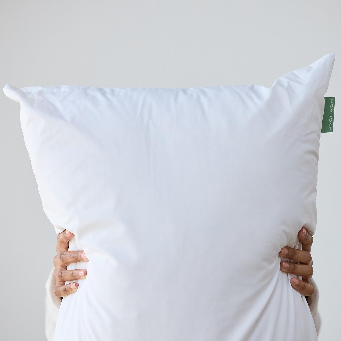 Avocado Organic Cotton Pillow — GOLS Certified, Adjustable Loft, Medium Firm for Back, Side & Stomach Sleepers, Standard