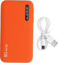 5G Mobile Hotspot High Speed Travel Dual Band WiFi6 Portable Router with SIM Card Slot Offers High Speed, Low Latency Supports 16 Devices 6100mAh Battery