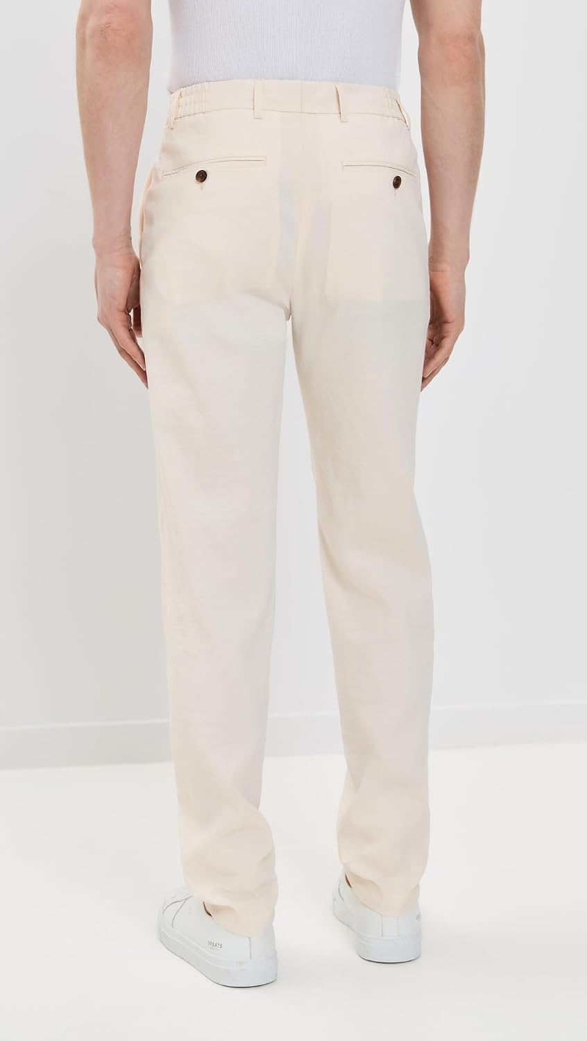 Theory Men's Good Crunch Linen Curtis Drawstring Pants