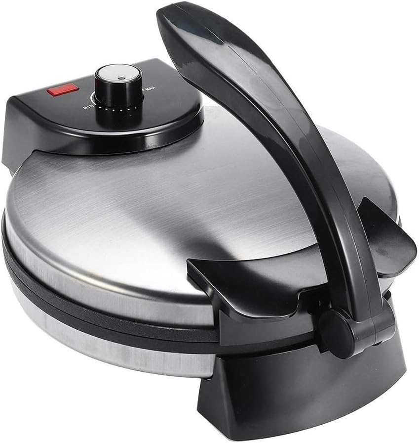 Electric Tortilla Press Automatic Roti Maker Machine, Electric Tortilla Maker Machine 10 Inch Non-Stick Cooking Plates(220v)