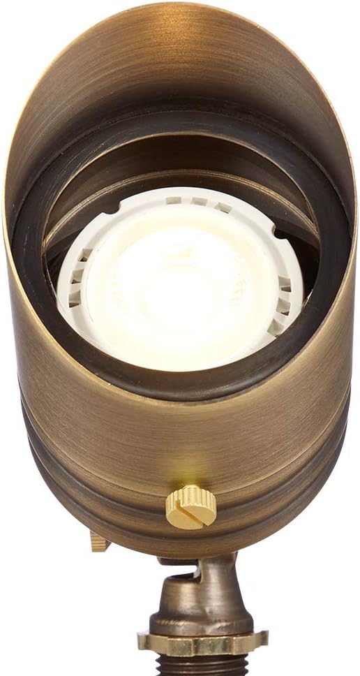 VOLT 20-Pack 12V Fat Boy Solid Brass Outdoor Spotlights (Bronze) with 5W 2700K Warm White 400 Lumen MR16 LED Bulbs for Low Voltage Landscape Lighting of Yard, Lawn, Garden, Patio, Trees & House