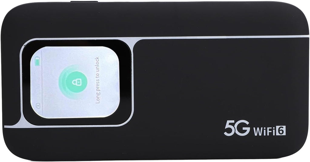 Drfeify 5G High Speed WiFi Mobile Hotspot Router for Travel Portable Hotspot with 2.01 Inch Screen - Fast Connection for Gaming and Streaming - Supports Up to 16 Devices