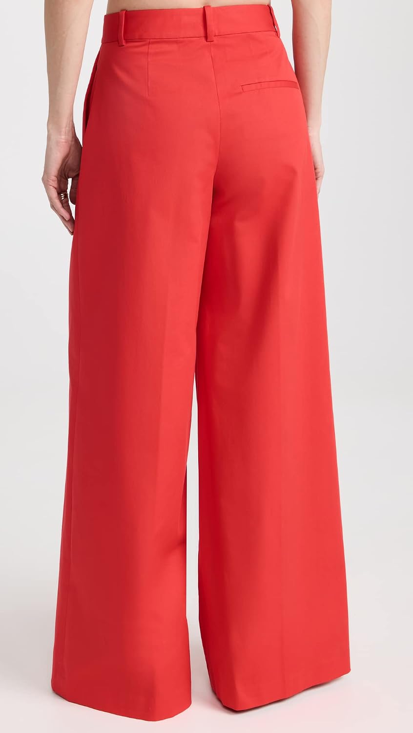 Theory Women's High-Waisted Chino Wide Trouser