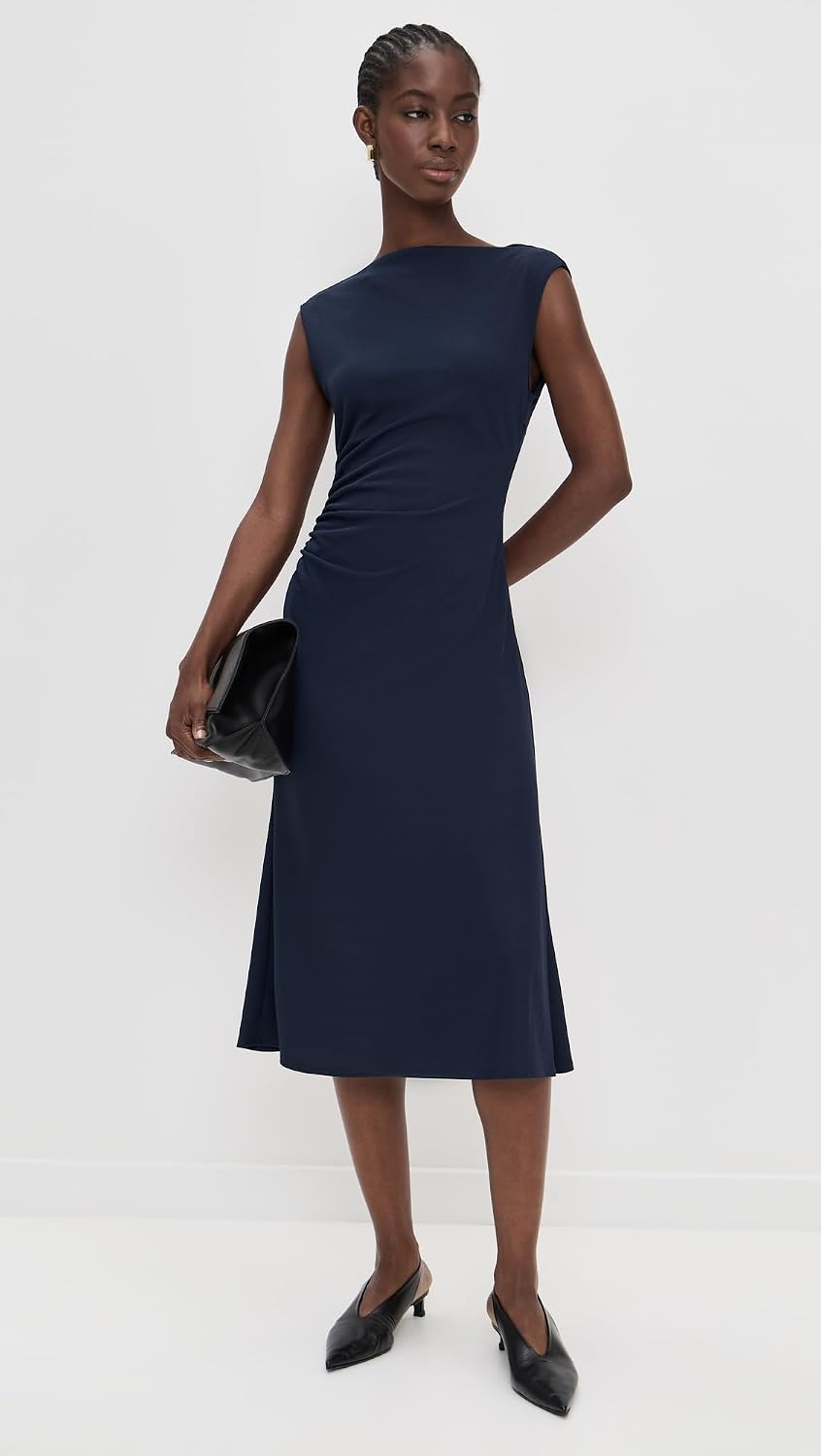 Theory Women's Boat Neck Drape Dress
