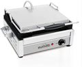 Eurodib SFE02340 Commercial Panini Press & Sandwich Grill, All-Flat Plates, Cast Iron, Adjustable Thermostat up to 572°F (300°C), Stainless Steel, 120V