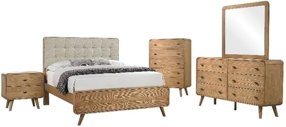 Coaster Home Furnishings Robyn 5-Piece Queen Bedroom Set Light Ash