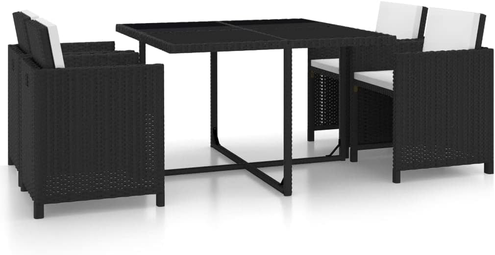 5 Piece Patio Dining Set with Cushions Poly Rattan Blackqueen Bed Frame with headboard Queen Size Bed Frame King Size Bed Frame King Platform Bed Frame Metal Bed Frame Queen Size