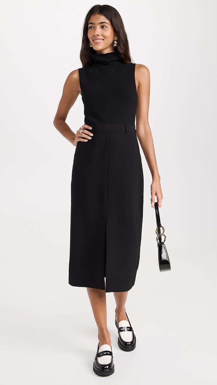 Theory Women's Funnel Neck Dress