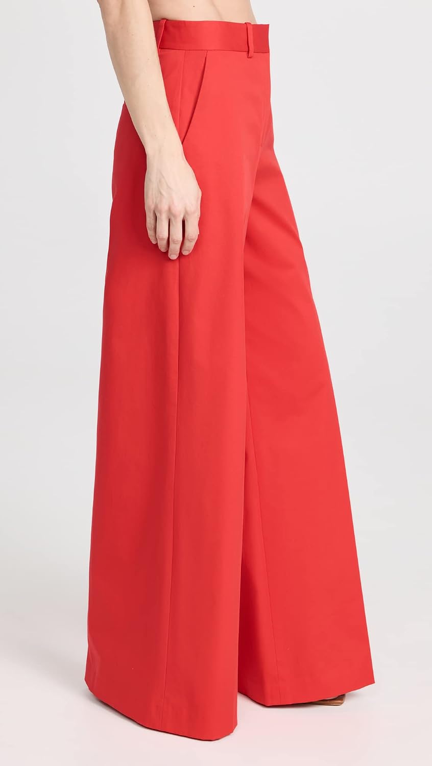 Theory Women's High-Waisted Chino Wide Trouser