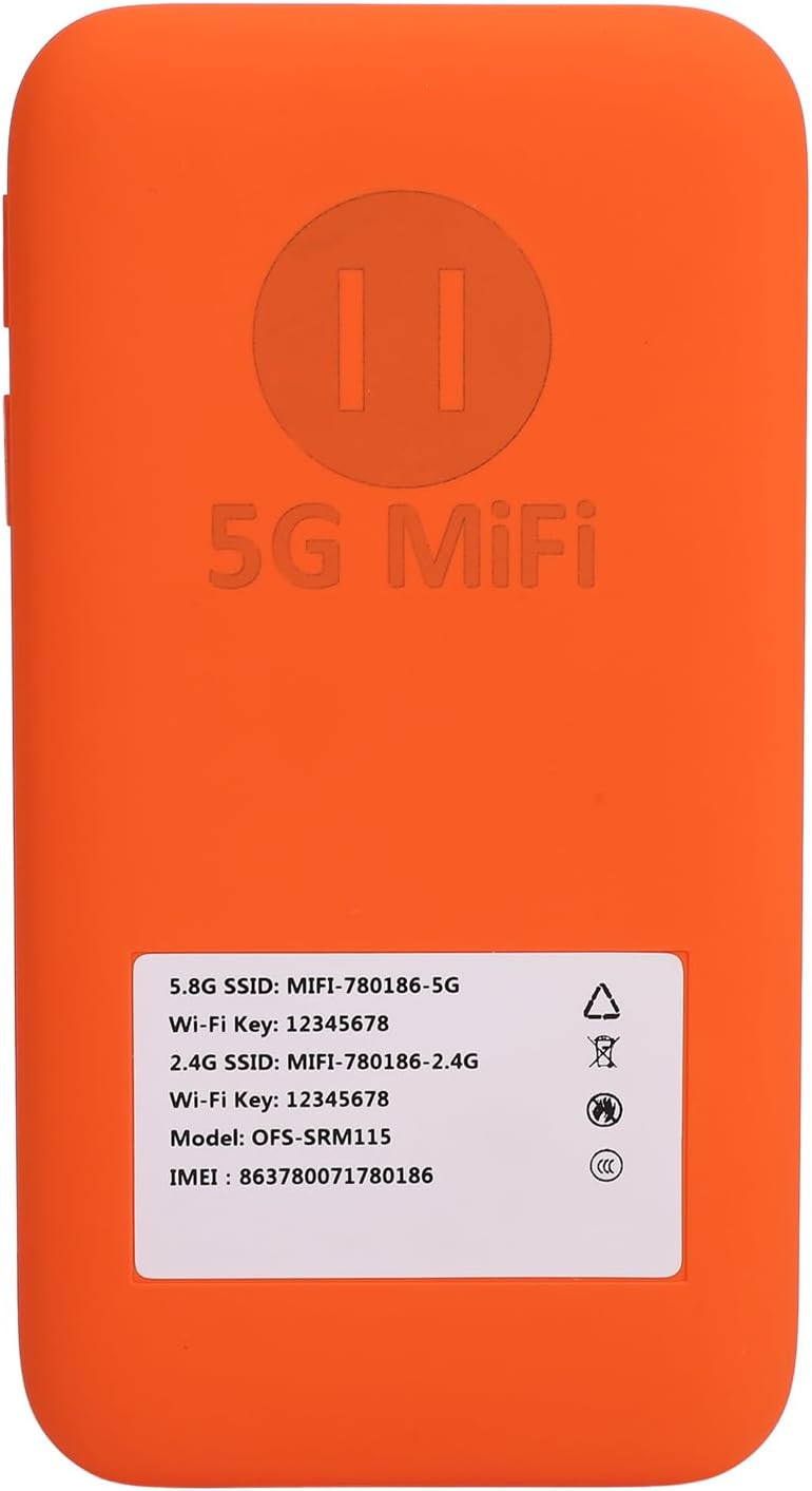 5G&4G Mobile Hotspot - Portable 5g Hotspot Device for Travel, High Speed 2.77Gbps DL 1.25Gbps 16 Devices Capacity, Band 5G Travel Router