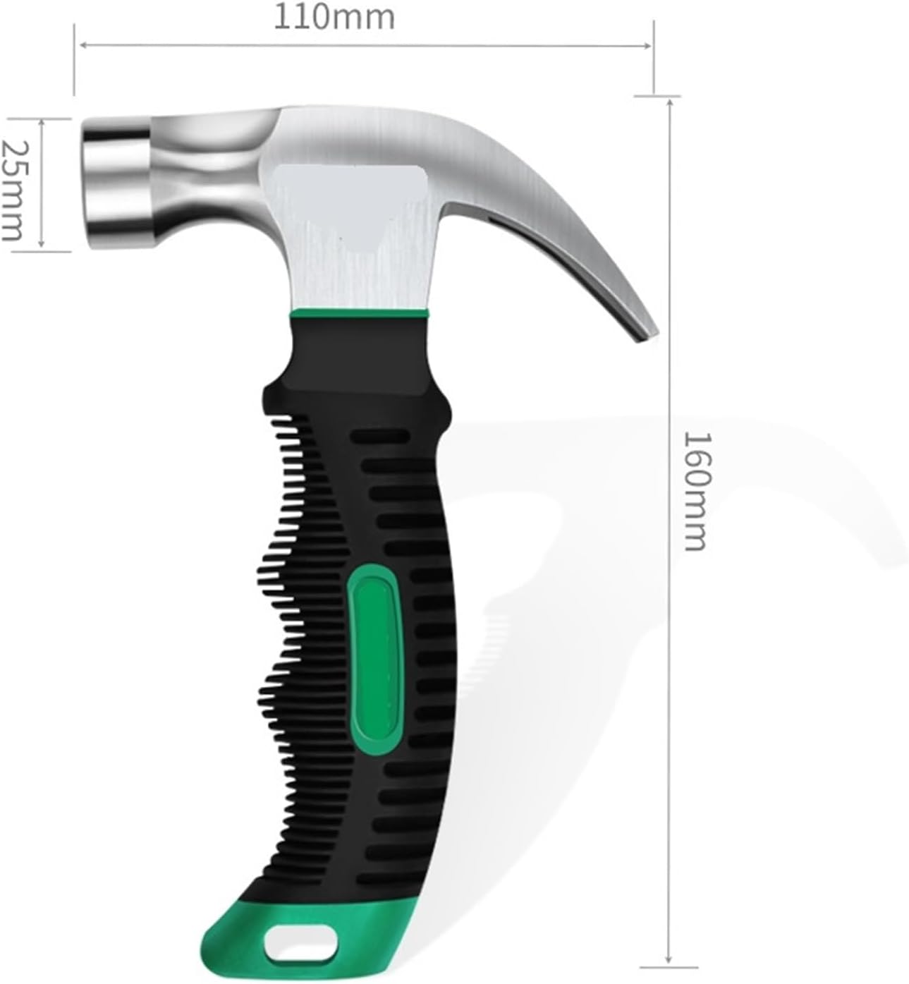 Mini Claw Hammer for Woodworking Stainless Steel Shockproof Multifunction Hand Tool