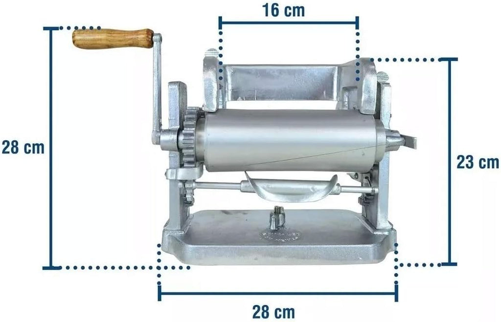 Made in Mexico Manual Corn Tortilla Maker GONZALEZ Maquina Tortilladora Aluminum 5.5' Automatic Cutting Machine