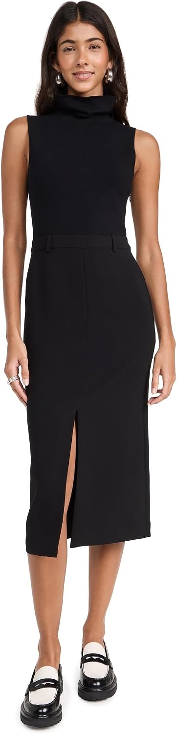 Theory Women's Funnel Neck Dress