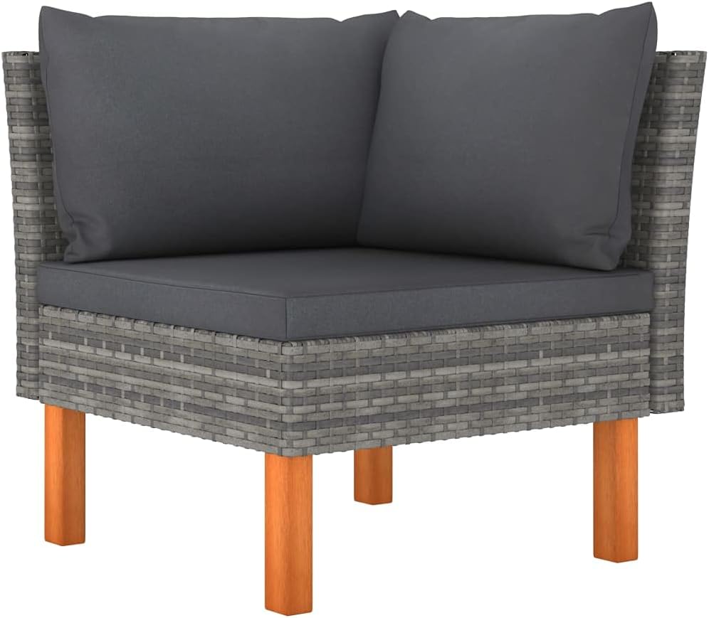 5 Piece Patio Lounge Set with Cushions Poly Rattan Grayqueen Bed Frame with headboard Queen Size Bed Frame King Size Bed Frame King Platform Bed Frame Metal Bed Frame Queen Size