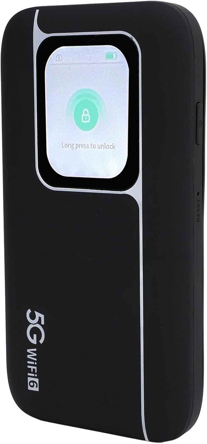 5G Portable Wi Fi Hotspot for Travel, 2.77Gbps Double Band Wi Fi Mobile Hotspot Router, 7100mAh Mobile Travel Router with 1T4R 5G Antenna