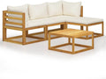 5 Piece Patio Lounge Set with Cushions Solid Acacia Woodqueen Bed Frame with headboard Queen Size Bed Frame King Size Bed Frame King Platform Bed Frame Metal Bed Frame Queen Size