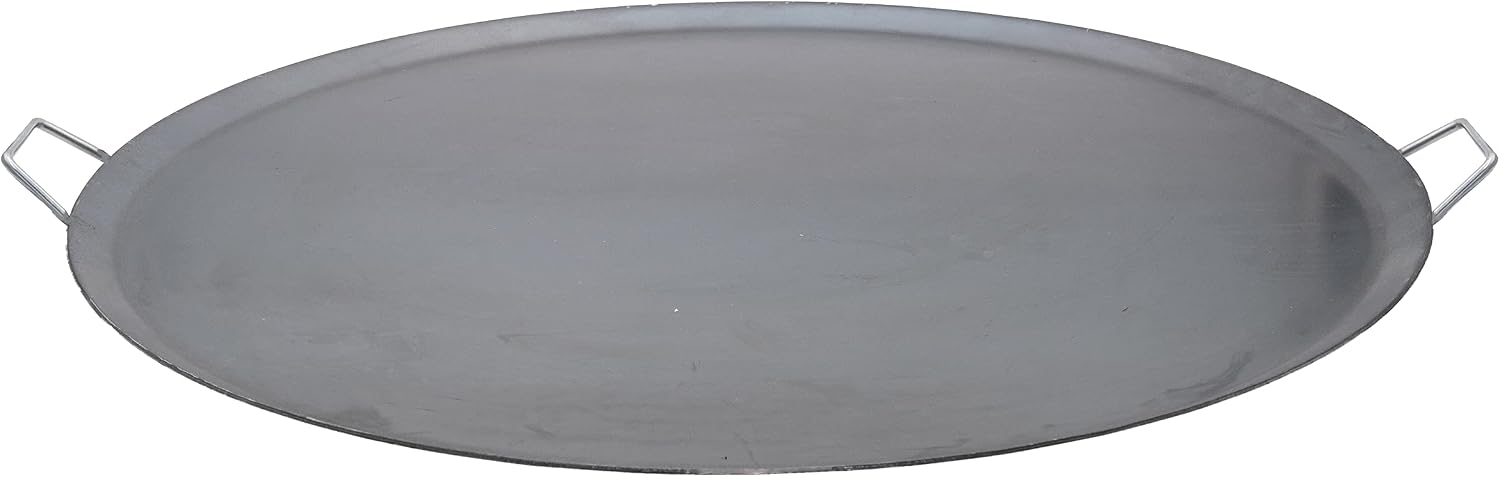 Fiesta Brands Extra Large Comal Para Tortillas Grandes Redondo for Tortillas y Quesadilla Carbon Steel Heavy Duty Metal Handle (25 In)