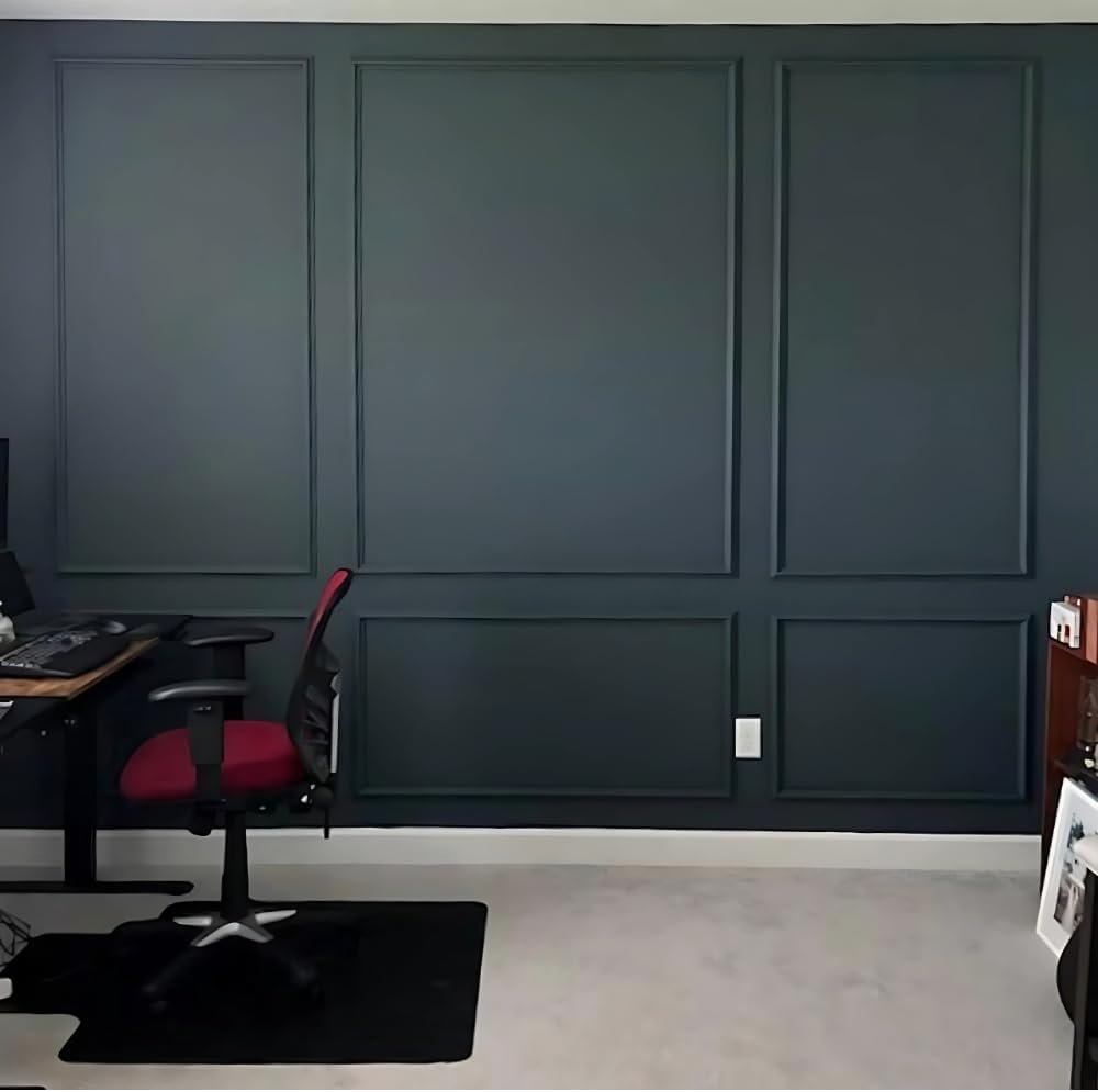 Peel and Stick Wall Molding Kit – Pre Cut Wainscoting Panels, DIY Molding Trim for Walls, Easy Install Accent Wall Kit, Peel and Stick Wainscoting Panels, Wainscoting Panels