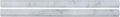 MSI Calacatta CALCREP Pencil Molding 3/4 in. x 12 in. Polished Marble Wall Tile for Bathroom, Kitchen Backsplash, Accent Wall Tile, and Shower Wall Tile