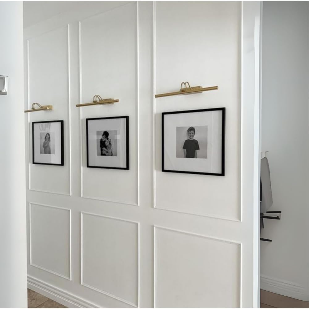 Self-Adhering Wall Molding Kit - Pre-Cut Wall Paneling Kit - Accent Wall Trim - Wainscoting - 3 Panel Design (Style-1)