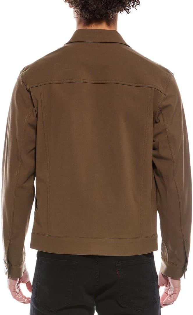 Theory Men's River Jacket in Neoteric Twill, Duffle, XL