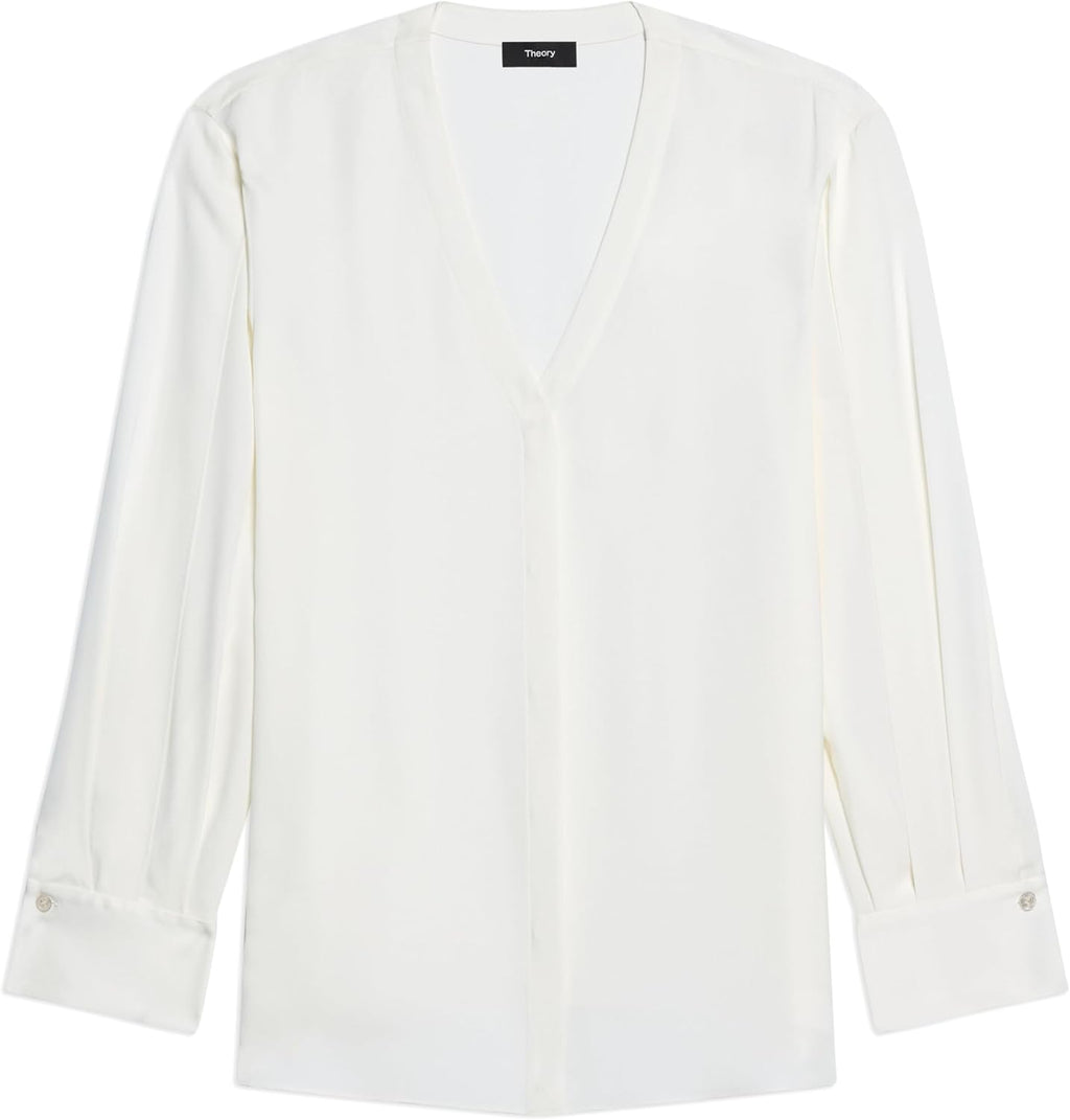 Theory Womens Volume Sleeve Blouse